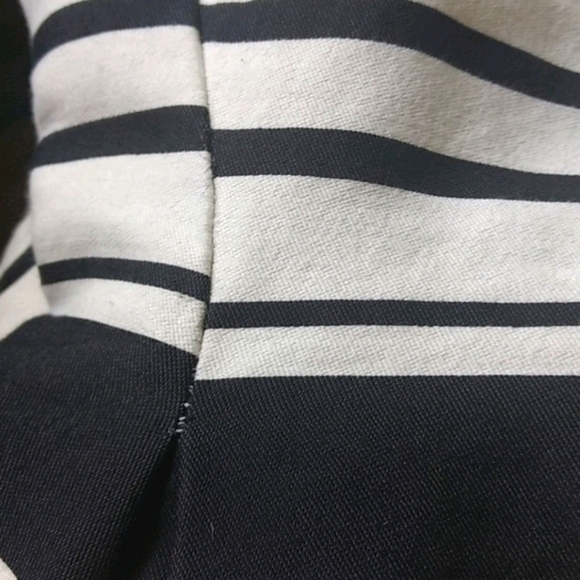 Kate Spade Women's Cape Stripe Cocktail Dress Black White Stripe Size 0 - Picture 5 of 16